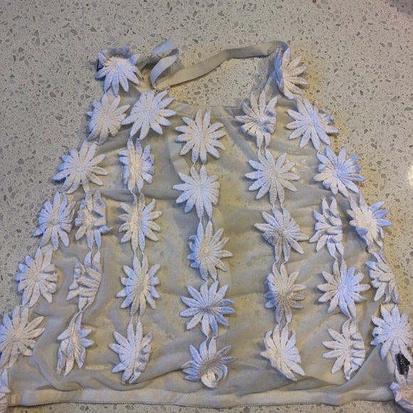 For Love & Lemons "Flower Garden" White Bra SMALL - Picture 4 of 4